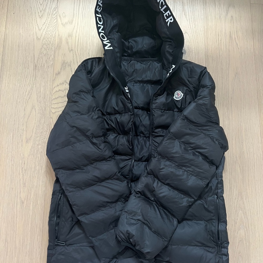 FAKE moncler Black Puffer Jacket